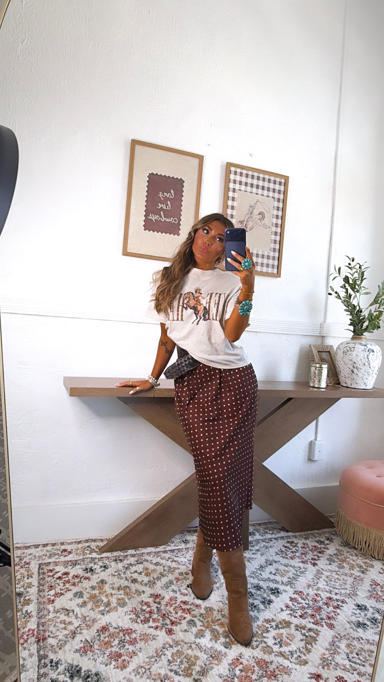 Scottie Maxi Skirt, Chocolate