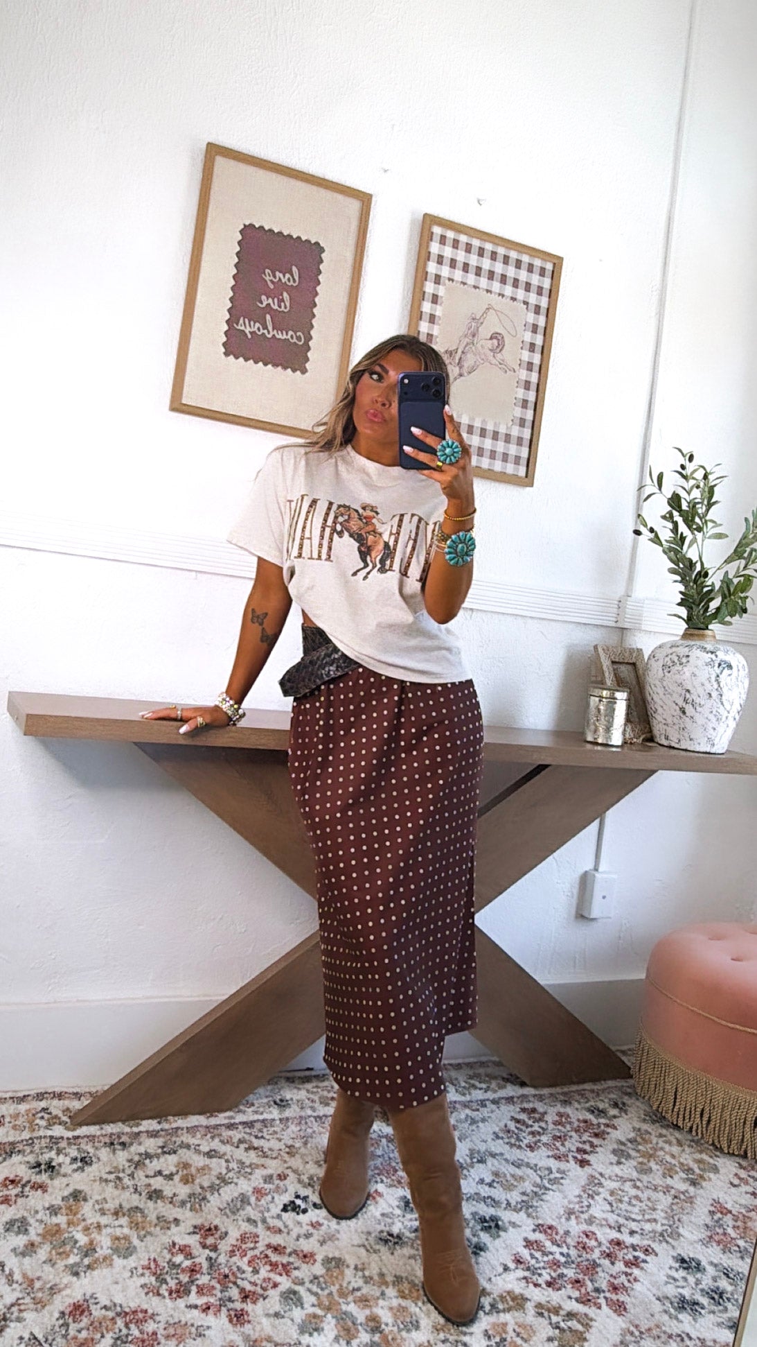 Scottie Maxi Skirt, Chocolate