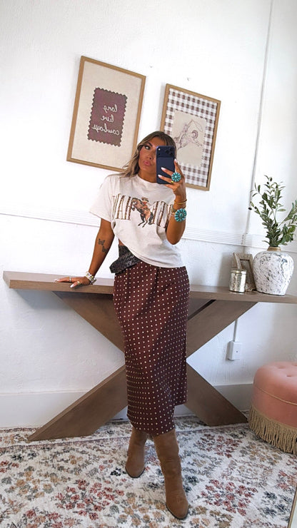 Scottie Maxi Skirt, Chocolate