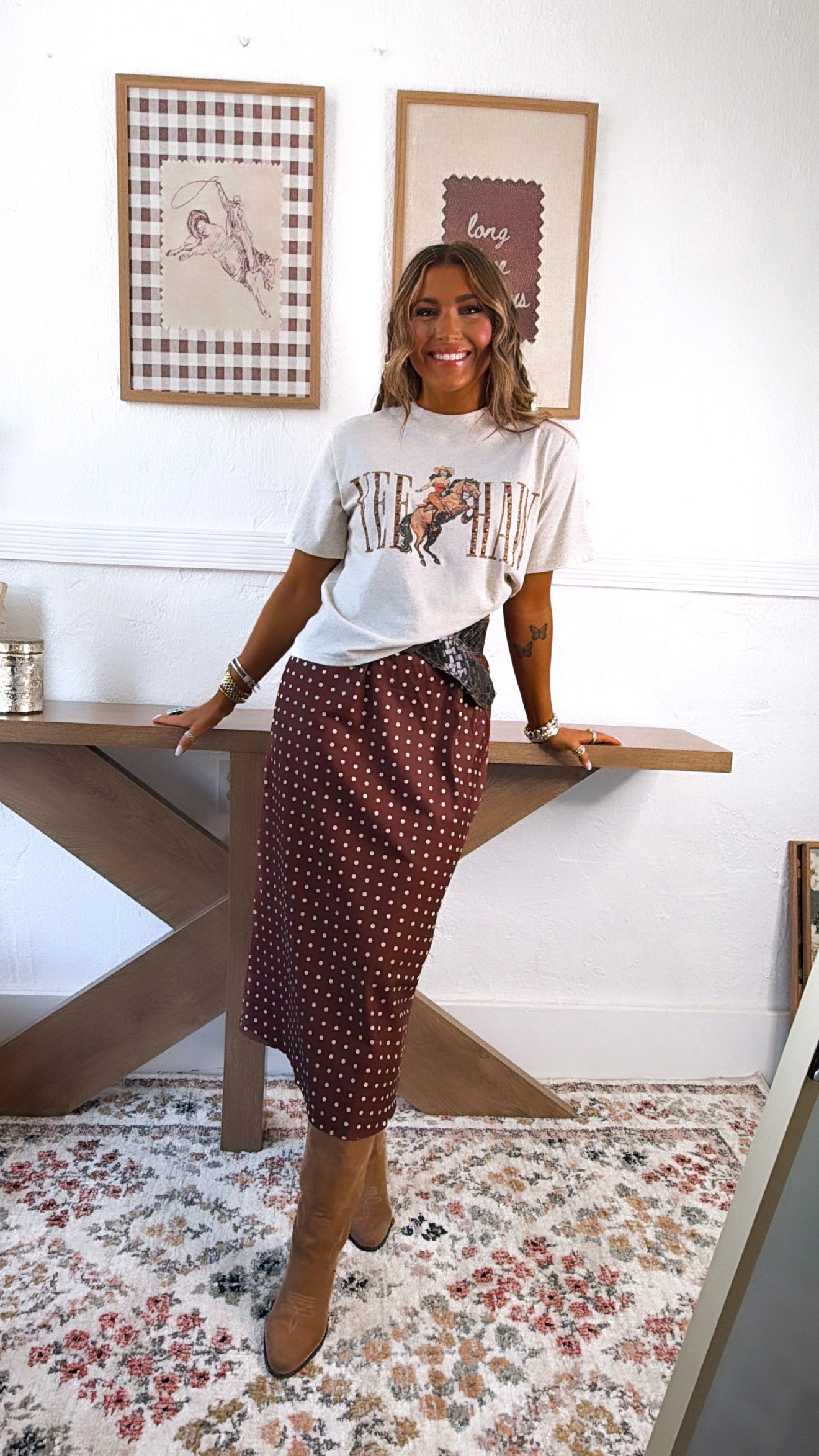 Scottie Maxi Skirt, Chocolate