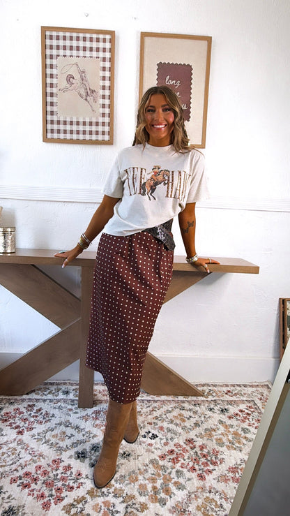 Scottie Maxi Skirt, Chocolate