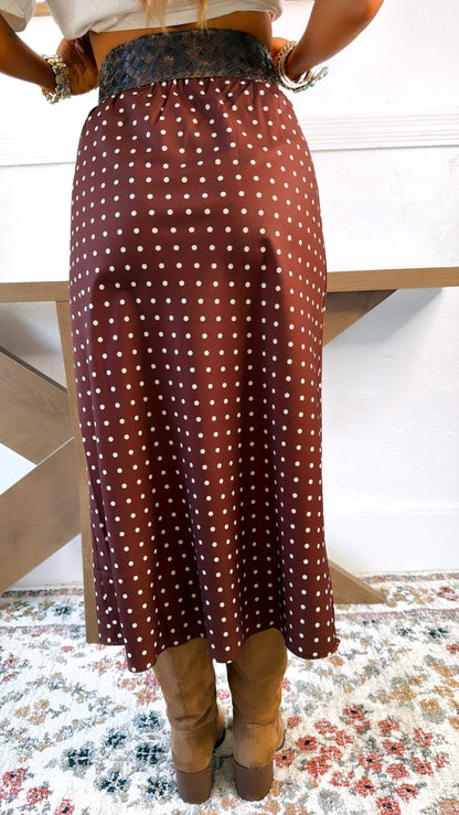 Scottie Maxi Skirt, Chocolate