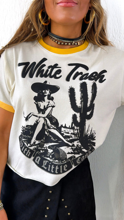 White Trash Graphic Tee, White