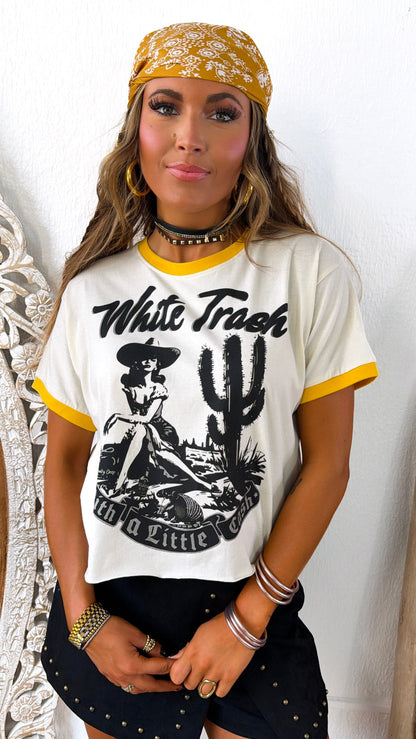 White Trash Graphic Tee, White