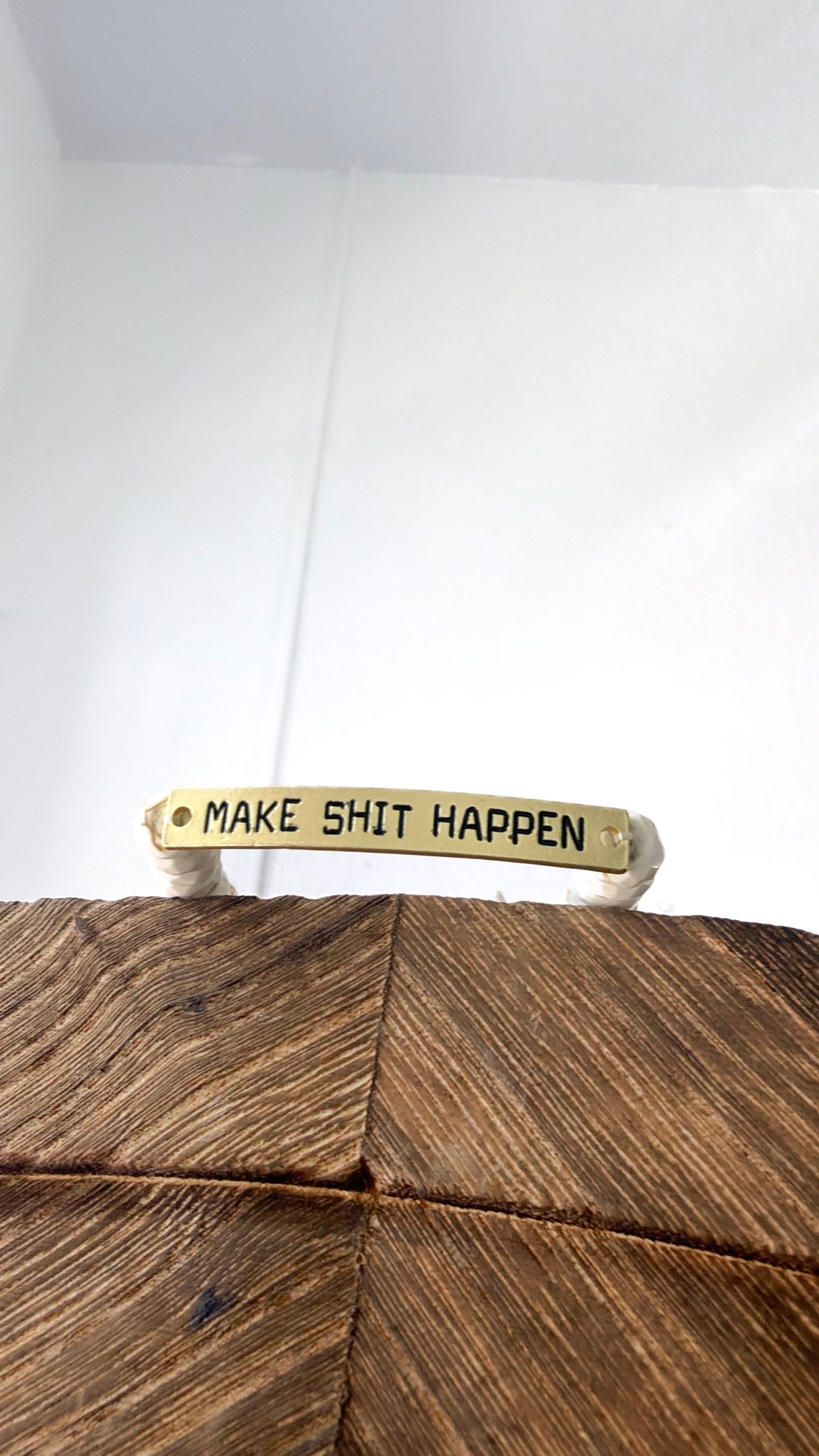 Sassy Bracelet "Make Sh*t Happen", Gold