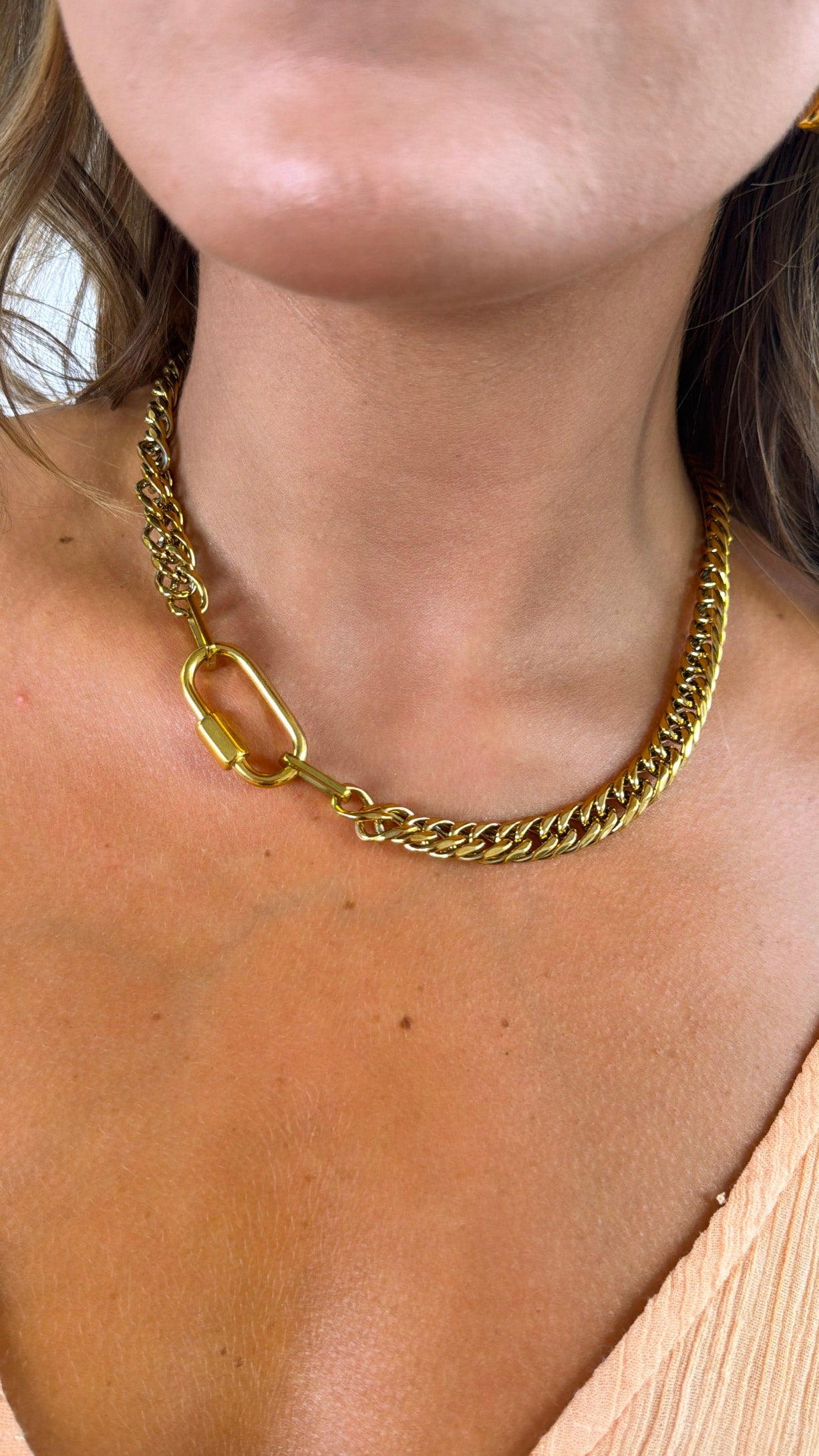 Stephanie Necklace, Gold