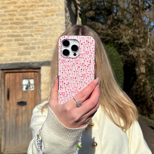 Tough Phone Case - Peony Bow