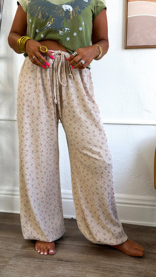 Westwind Jogger Pants, Almond Floral