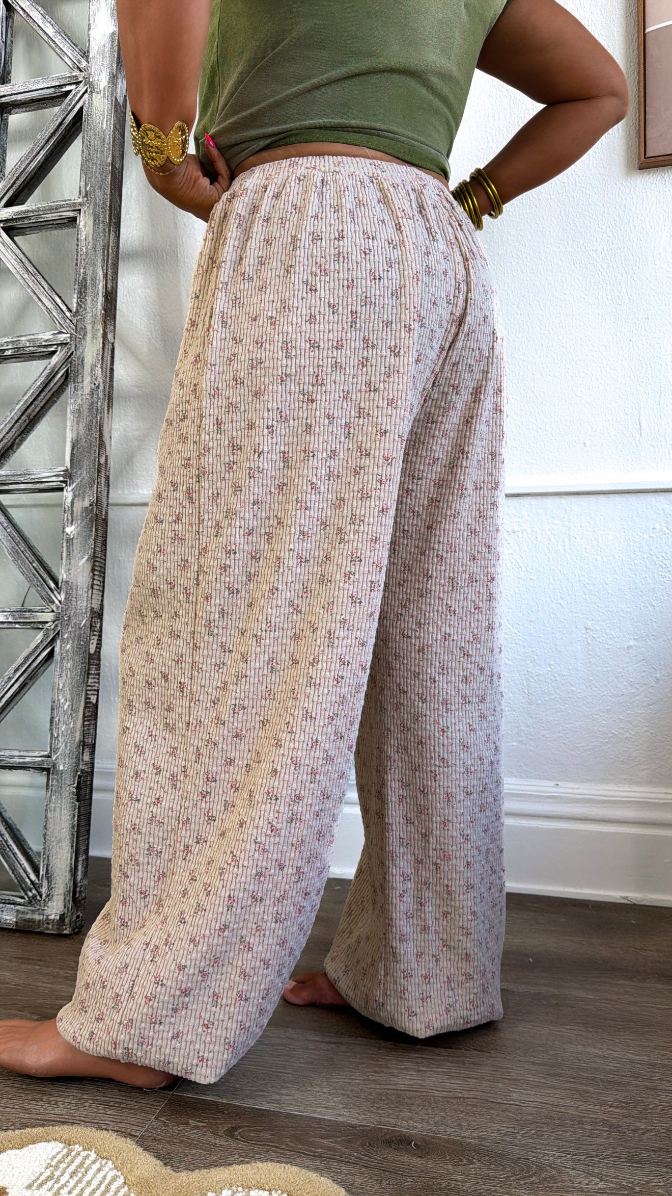 Westwind Jogger Pants, Almond Floral