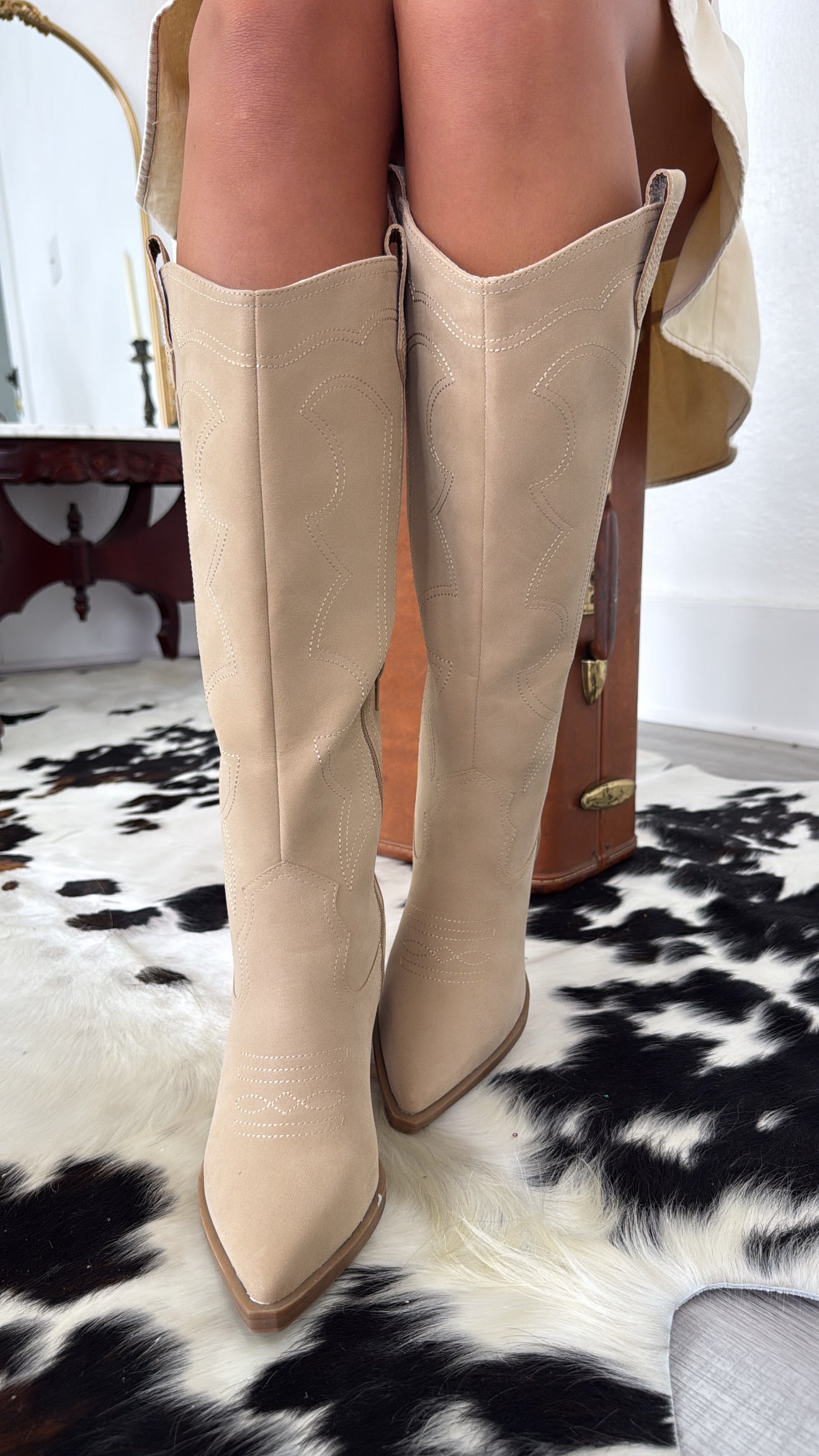 Tex Cowgirl Boot, Natural