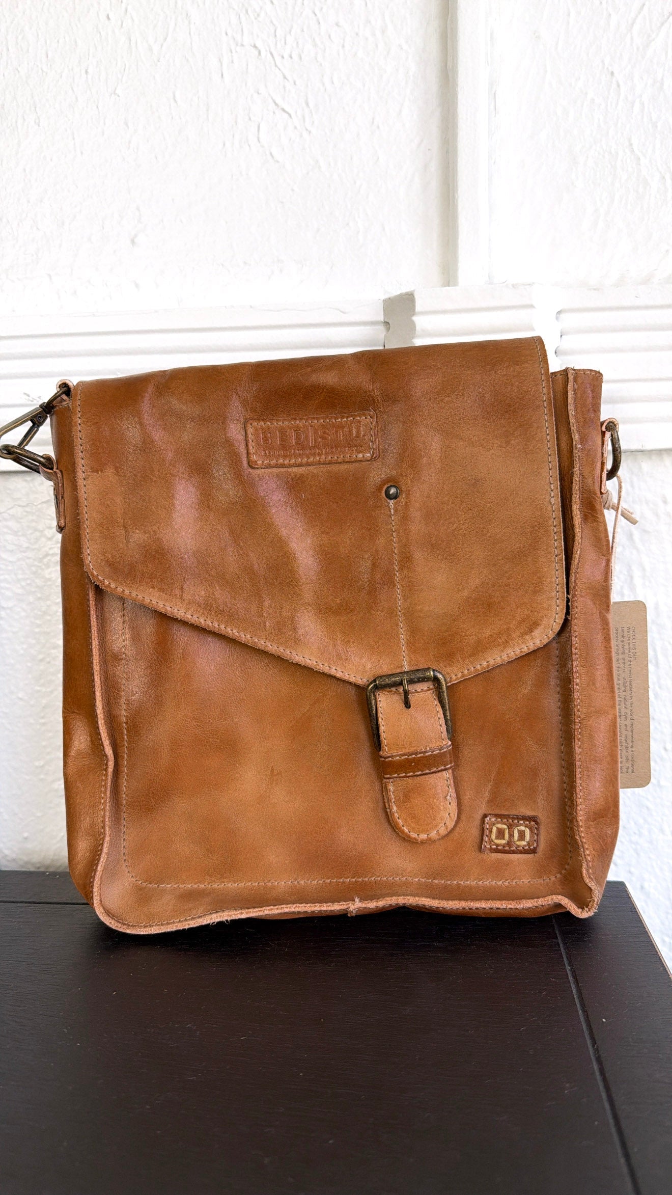 Venice Beach Crossbody, Tan Rustic