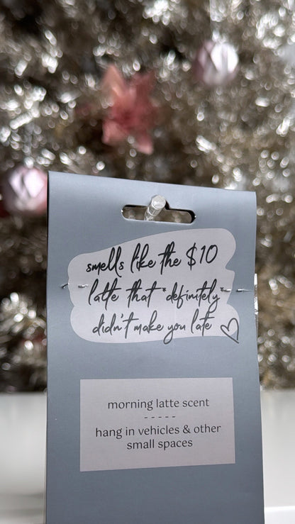 Stay In Your Lane Car Air Freshener - Overly Caffeinated- Morning Latte