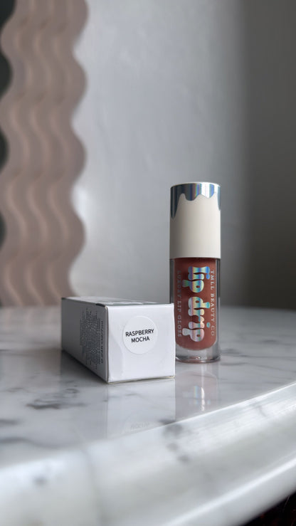 TMLL Lip Drip Luxury Gloss, Raspberry Mocha