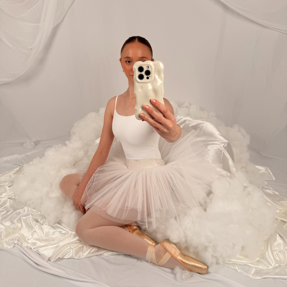 3D Bubble Phone Case - Cloud Dancer