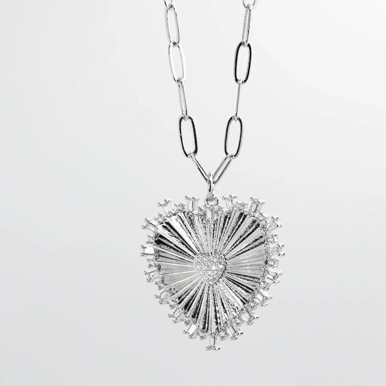 Treasure Jewels: Mama Heart Silver Necklace