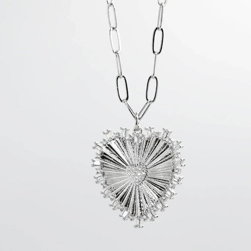Treasure Jewels: Mama Heart Silver Necklace