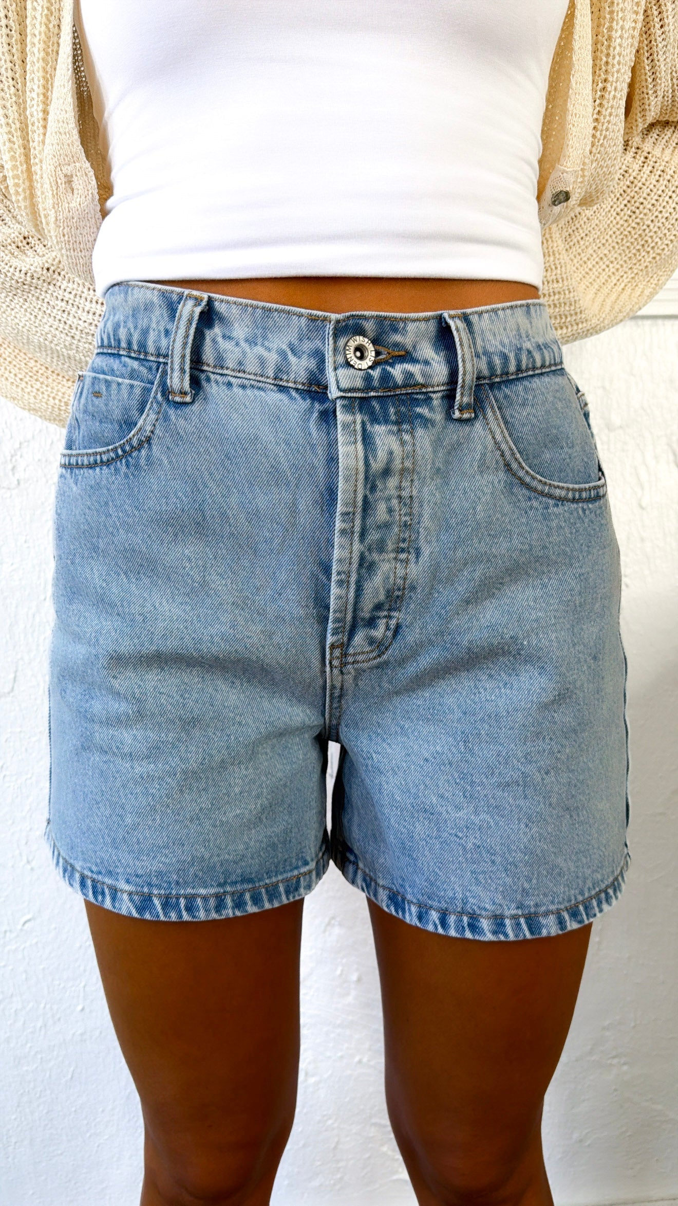 Sunny Street Denim Shorts, Denim