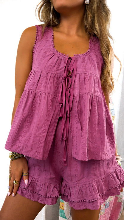 Selene Two Piece Set, Orchid Haze