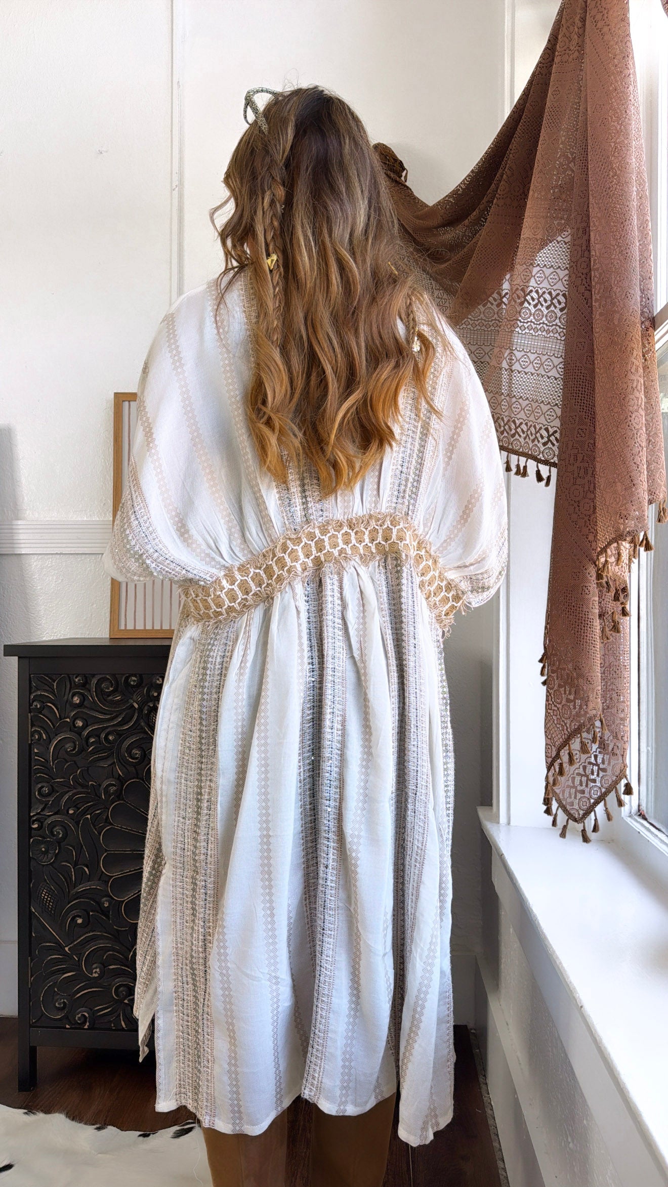Saige Trail Kimono, Natural Multi