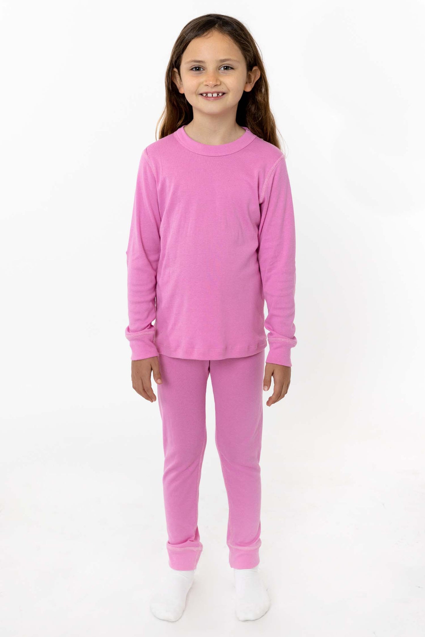 FFR107 - Kids 50/50 Long Sleeve Rib Top