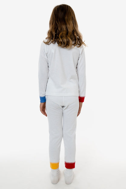 FFR107 - Kids 50/50 Long Sleeve Rib Top
