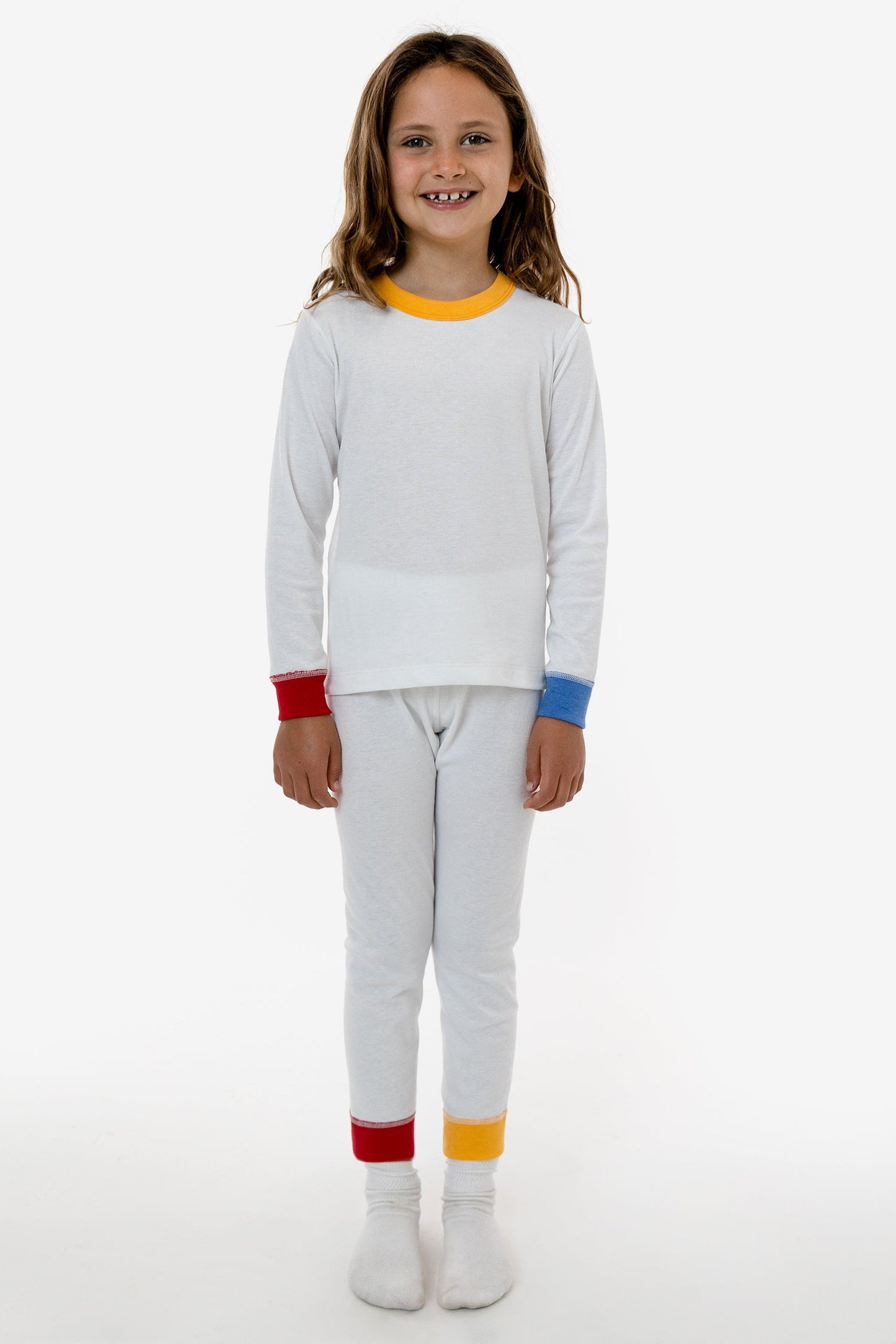 FFR107 - Kids 50/50 Long Sleeve Rib Top