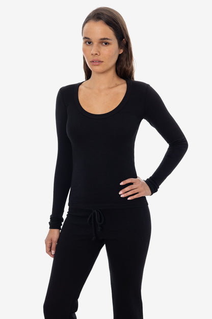 43082 - Baby Rib L/S Scoopneck Tee
