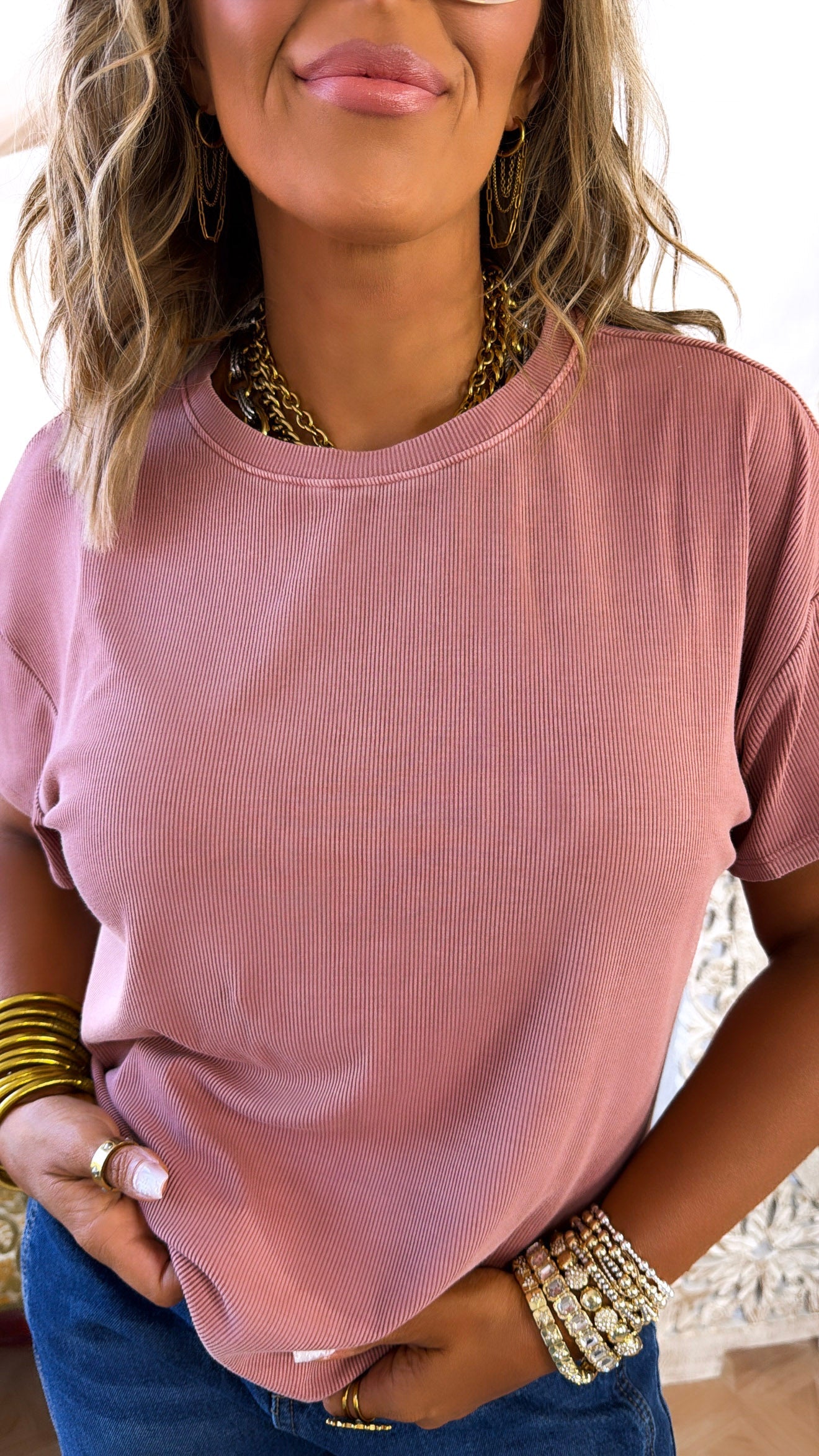Ultra Soft Boxy Tee, Terracotta