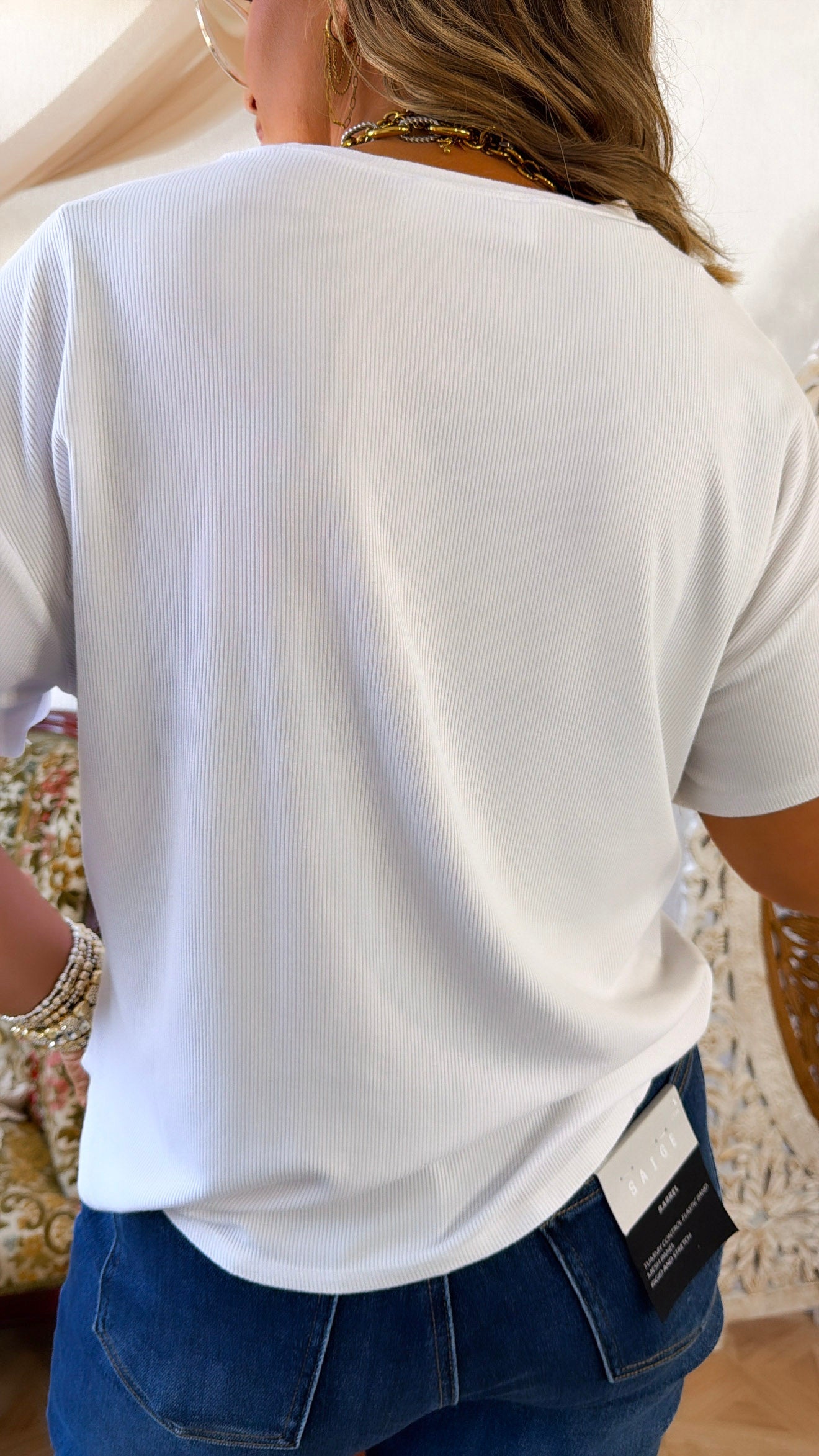 Ultra Soft Boxy Tee, Off White