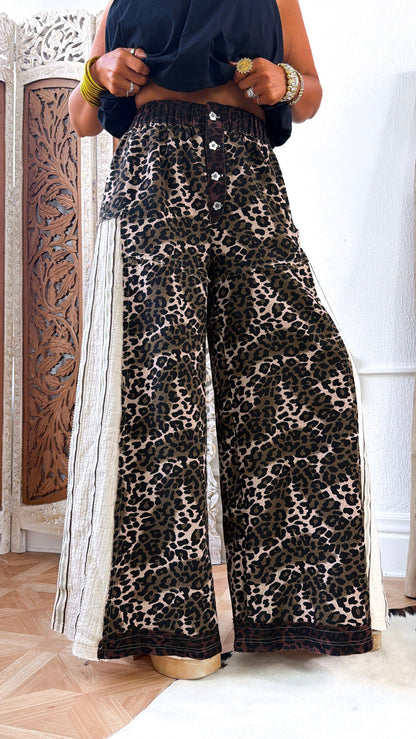 Street Style Leopard Pant, Chocolate