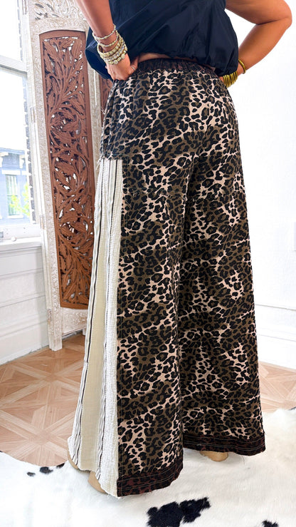 Street Style Leopard Pant, Chocolate