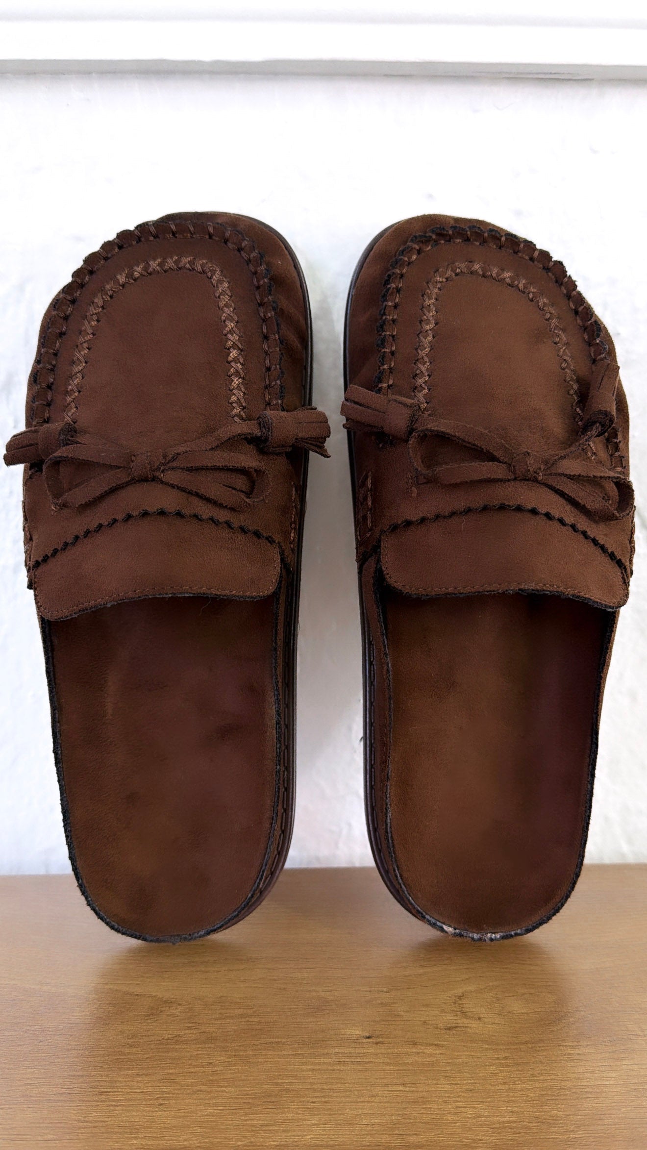 Vintage Meadow Slip on Sandals, Chocolate