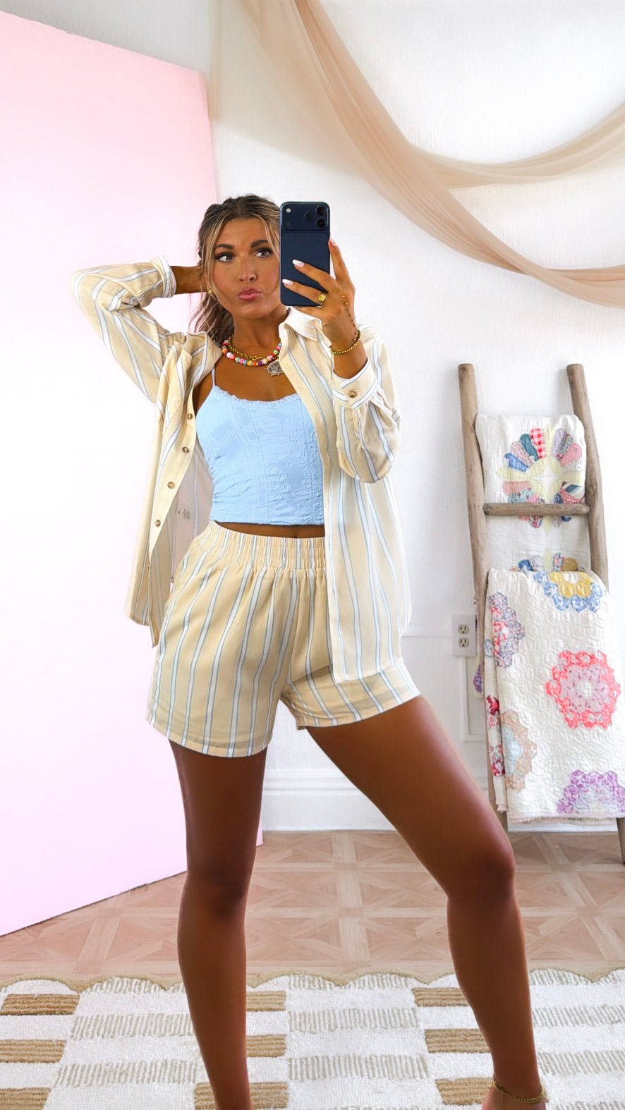 Sunshine Girl Two Piece Set, Yellow Multi