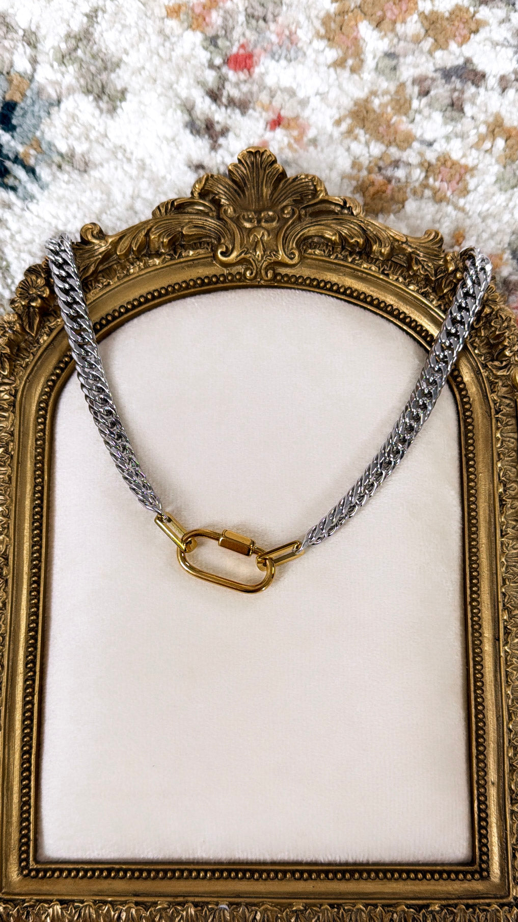 Stephanie Necklace, Two Toned