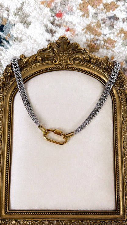 Stephanie Necklace, Two Toned