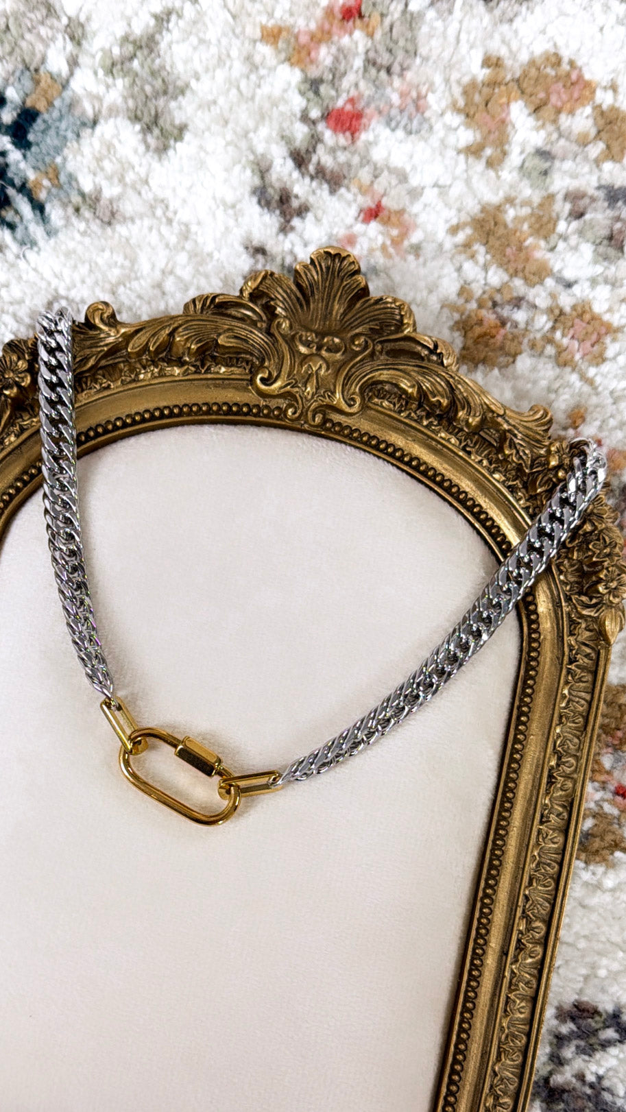Stephanie Necklace, Two Toned