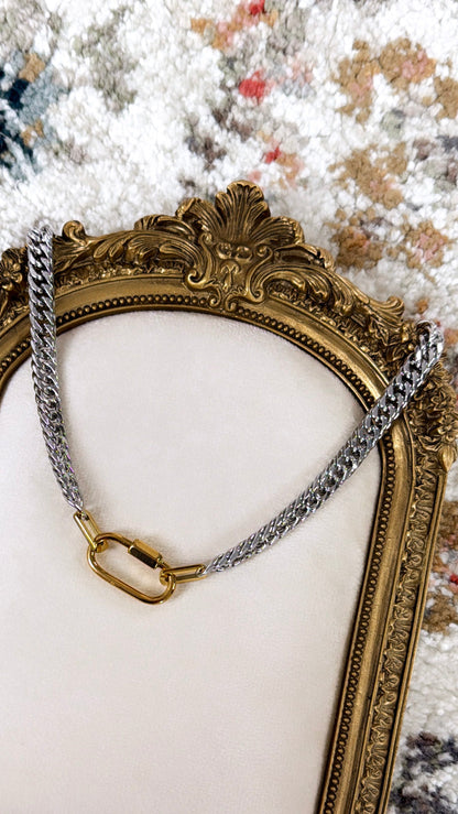 Stephanie Necklace, Two Toned