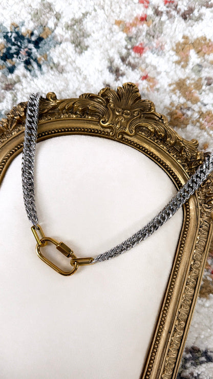 Stephanie Necklace, Two Toned