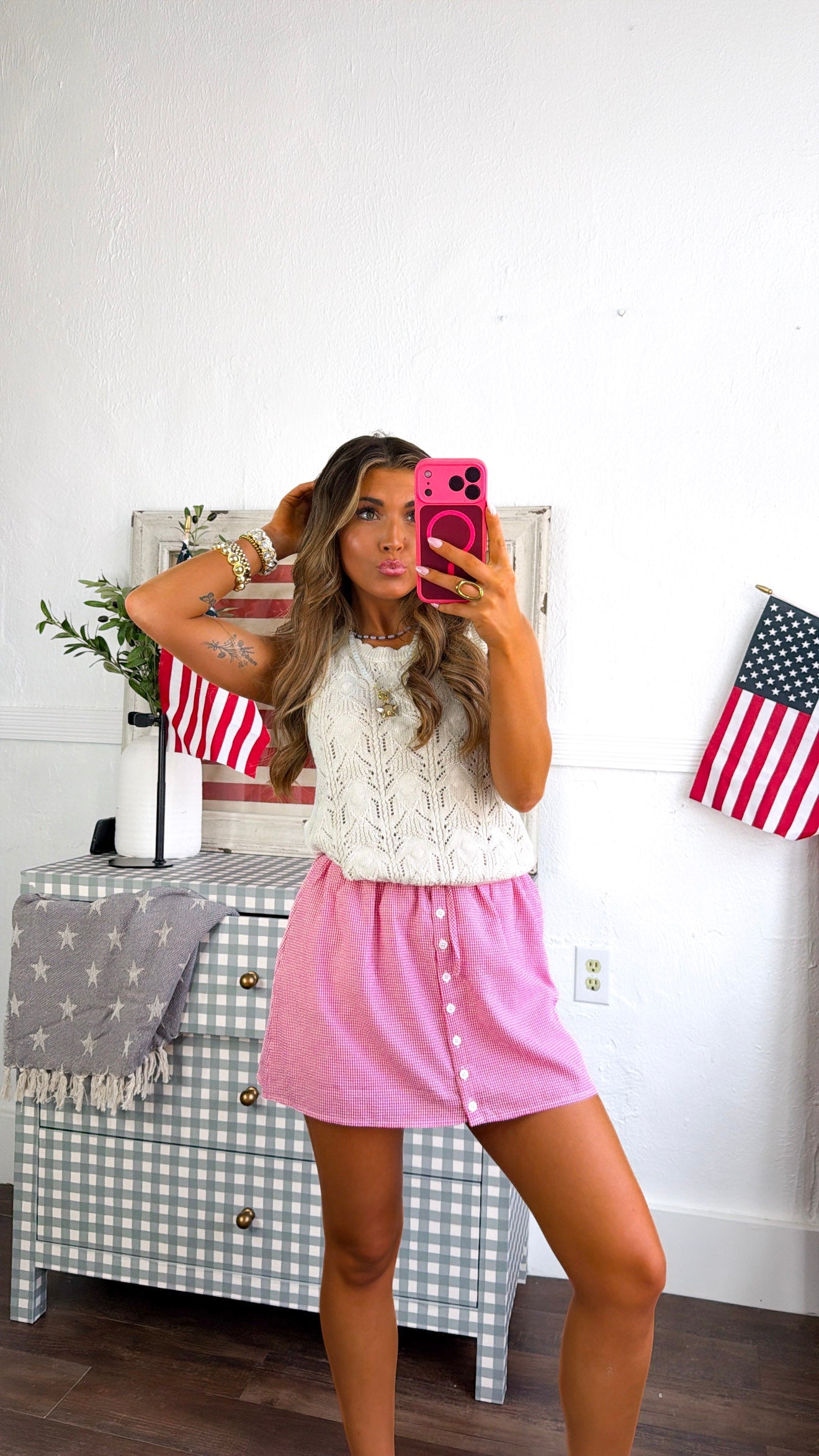 Sunny Dreams Crochet Button Up, Cream
