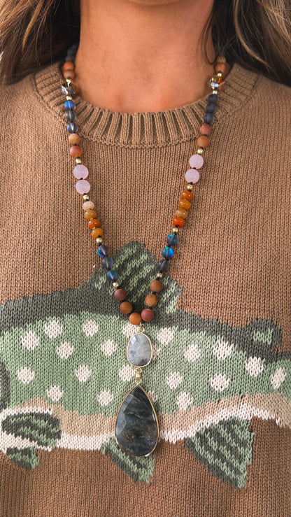 Sunset Glow Pendant Necklace