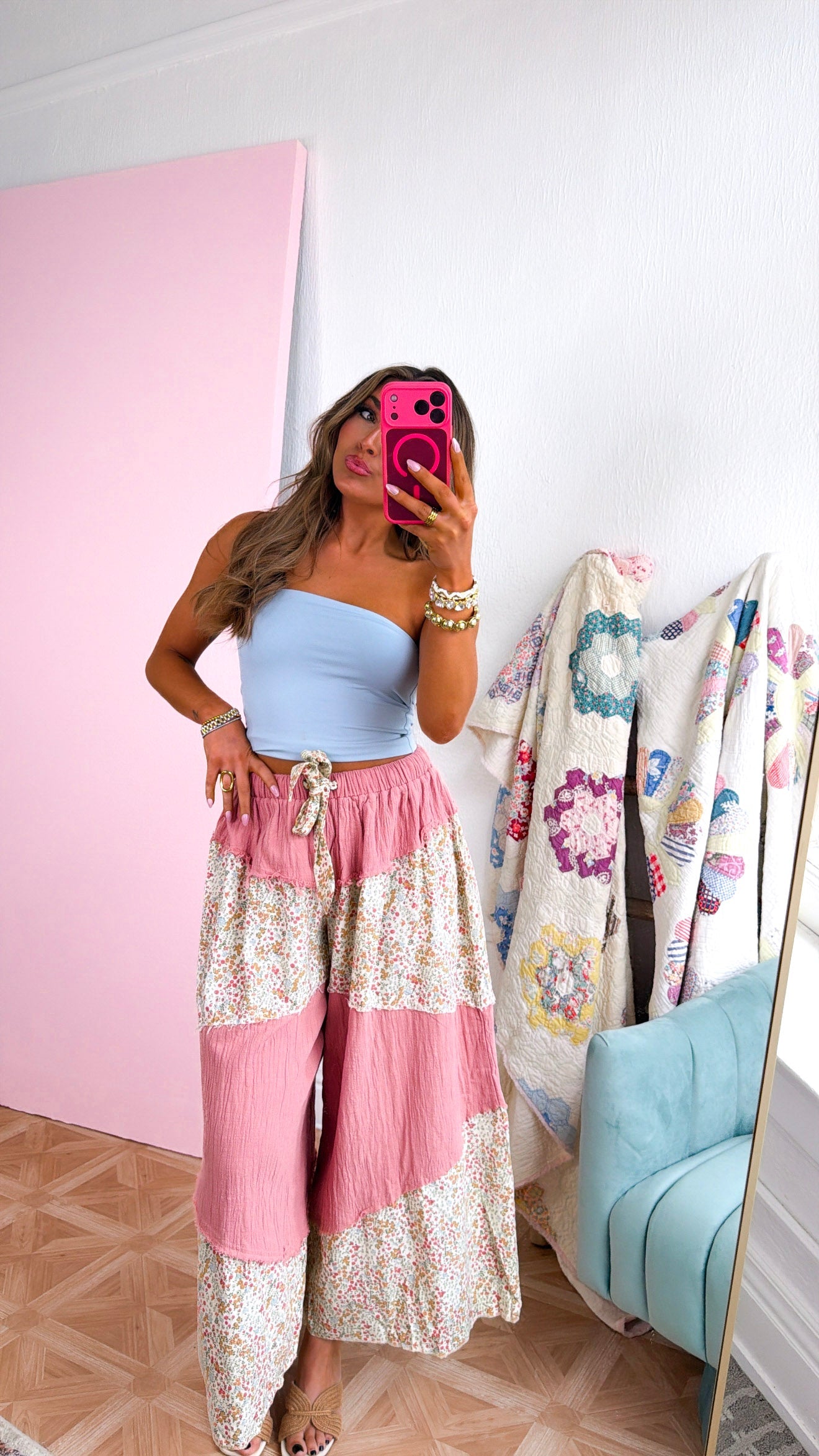 Wildflower Breeze Pant, Dusty Peach
