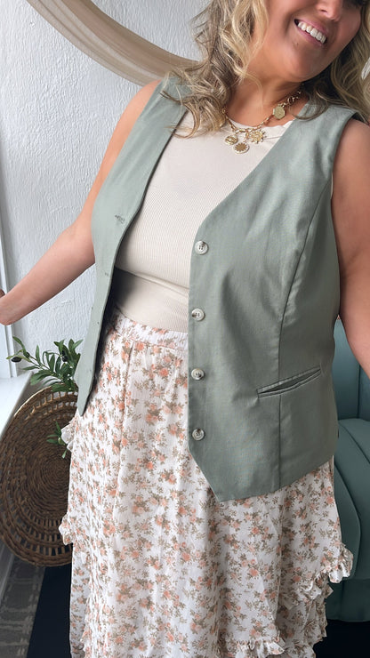 Sunstone Layers Vest, Lt. Olive
