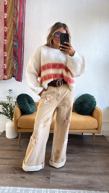 Soft Ember Sweater, Powder Cream