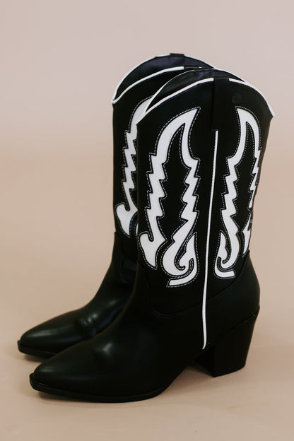 Western Revival Boot, Black