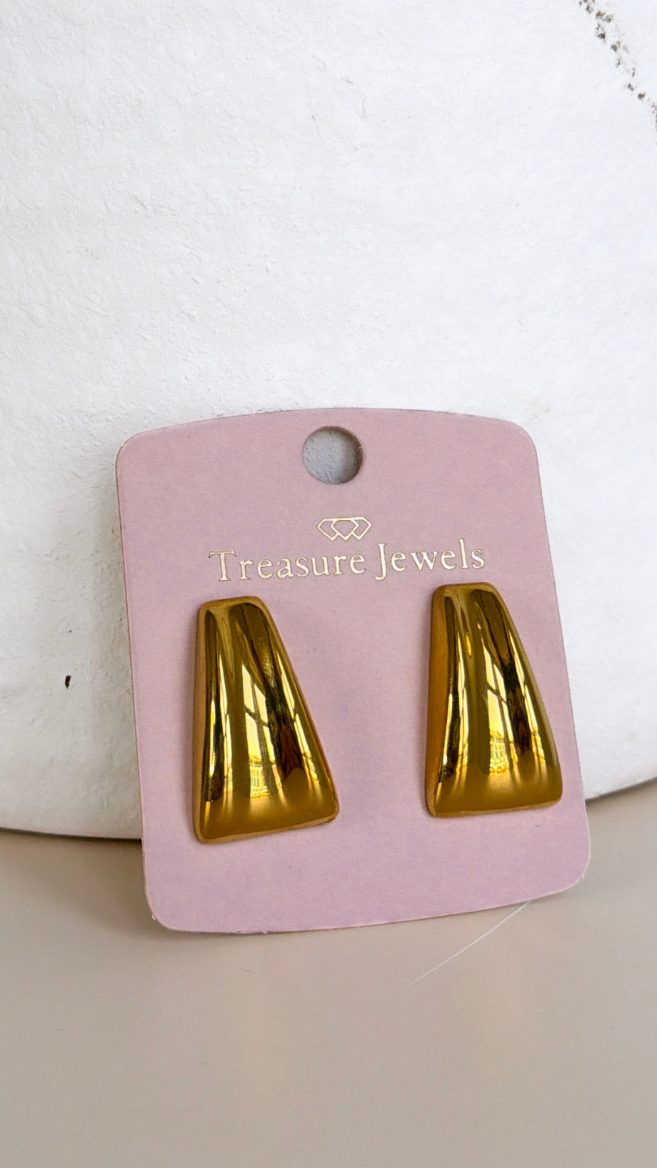 Showstopper Stud Earring, Gold