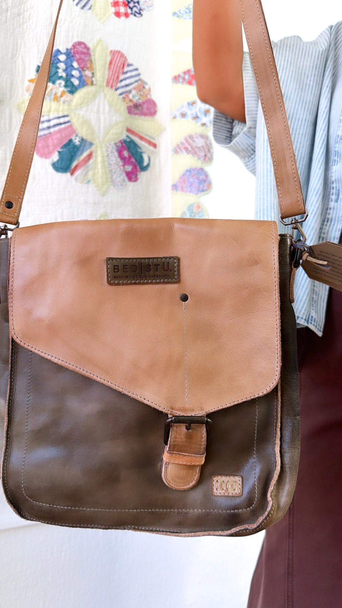 Venice Beach Crossbody, Taupe Oats Rustic