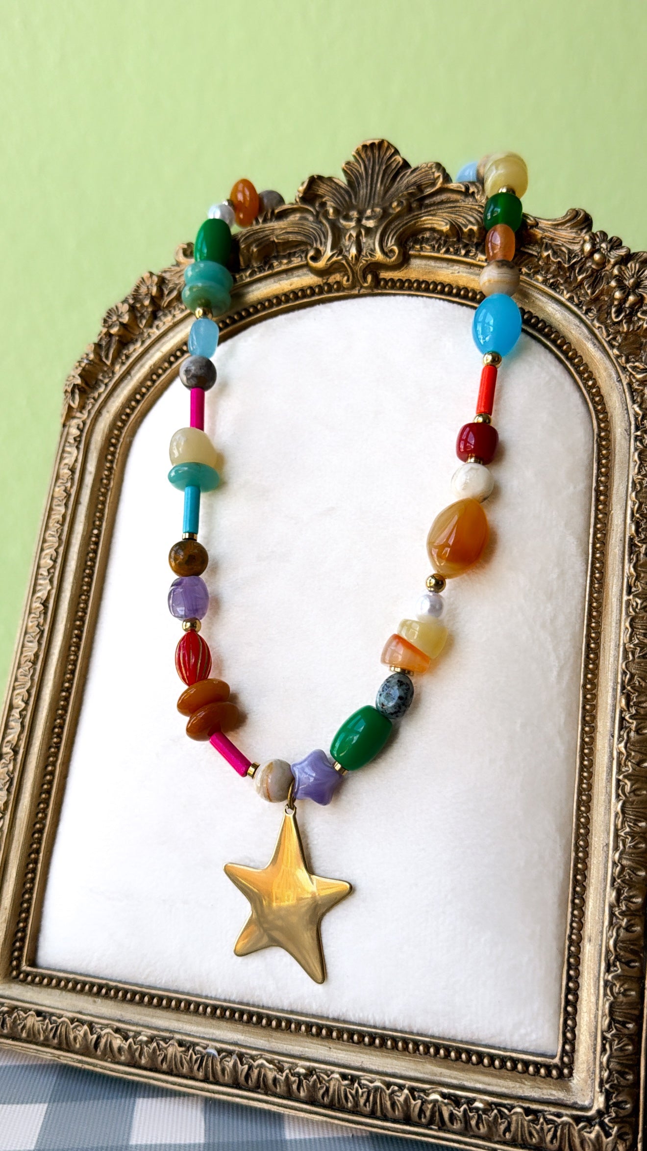 Star Glow Necklace, Pink