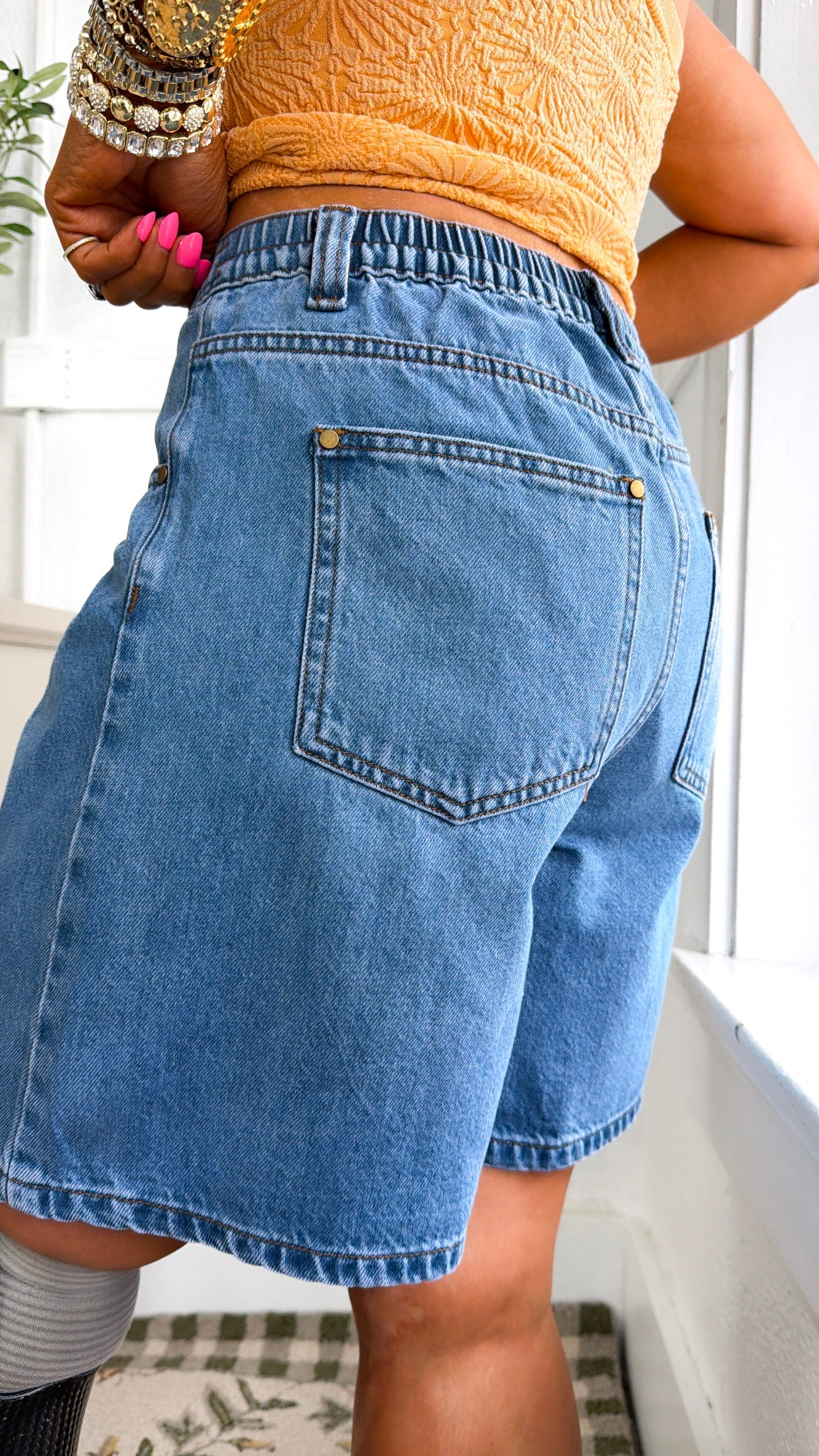 Sunday Stroll Pleated Shorts, Drift Blue