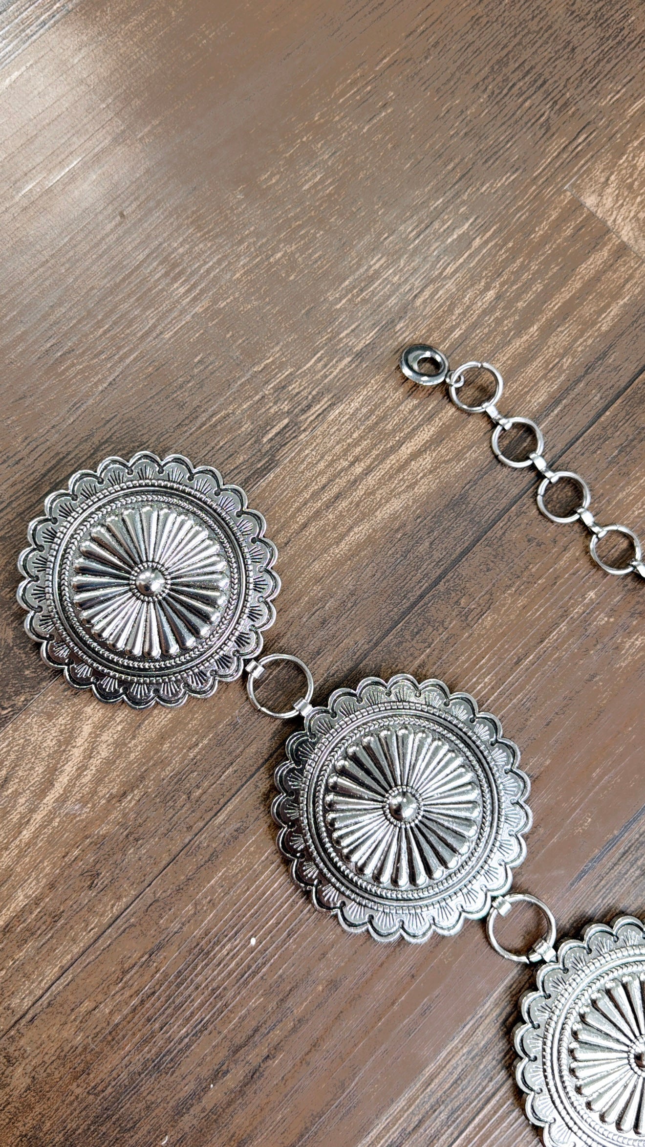 Western Concho Metal Belt