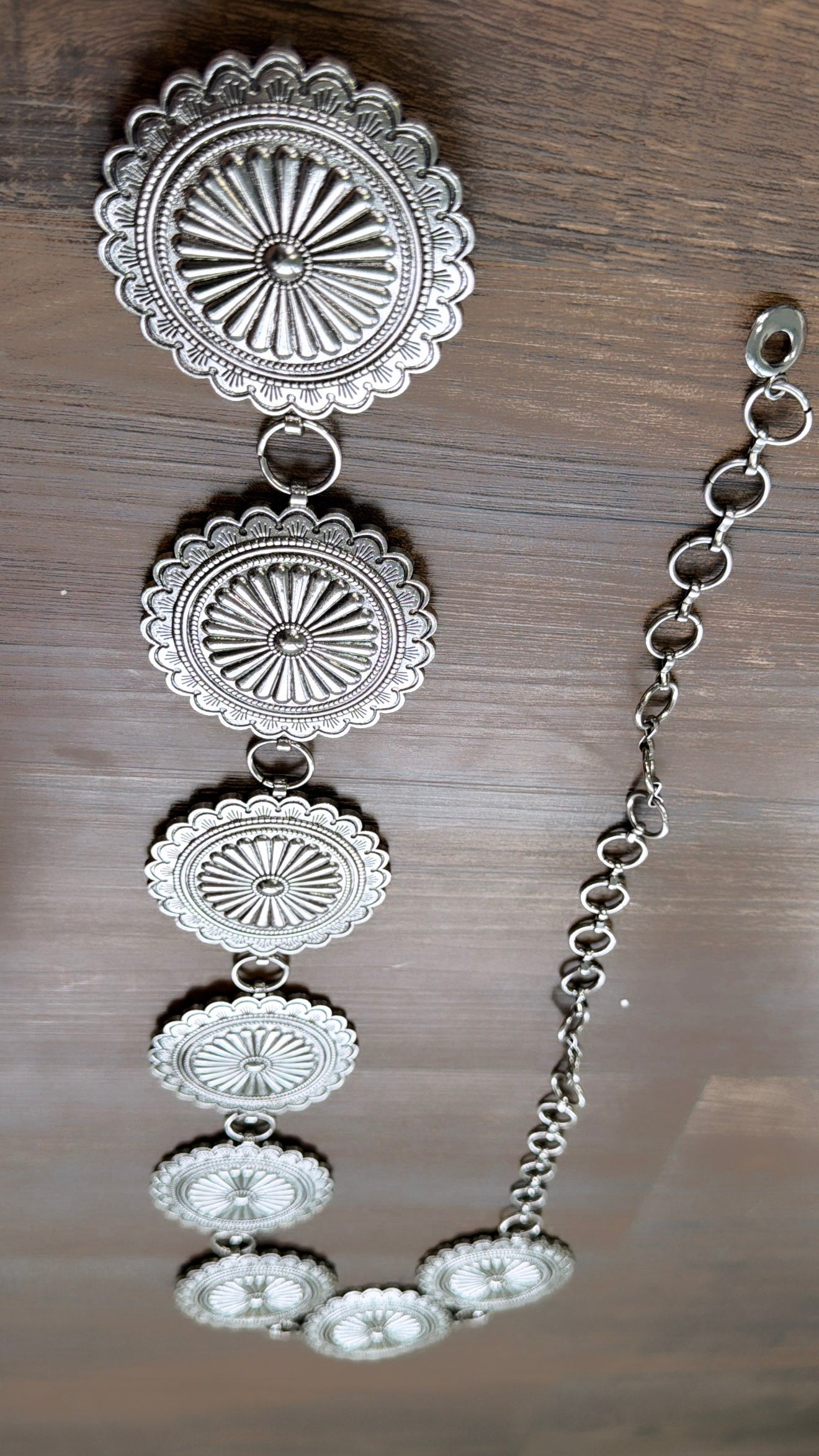 Western Concho Metal Belt